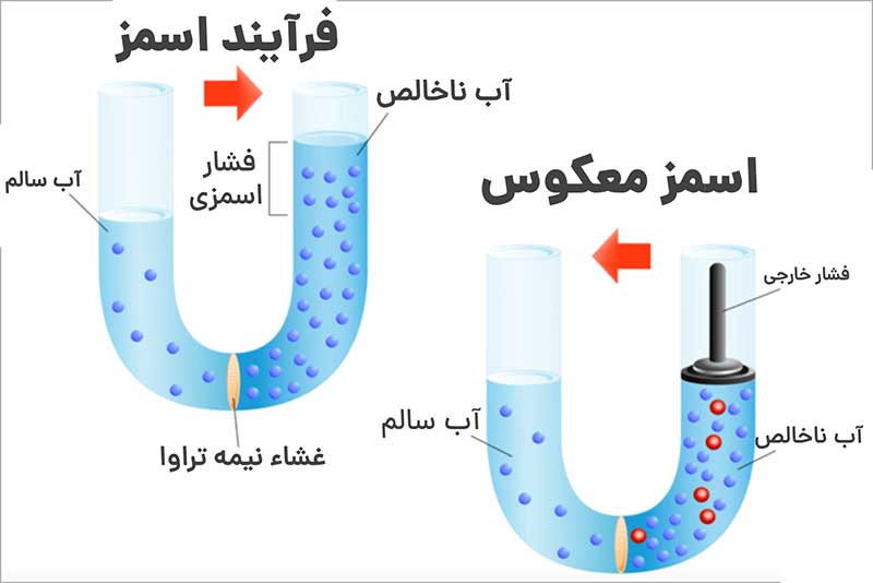 اسمز معکوس و اسمز طبیعی